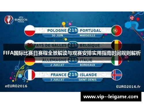 FIFA国际比赛日赛程全景解读与观赛安排实用指南时间规则解析